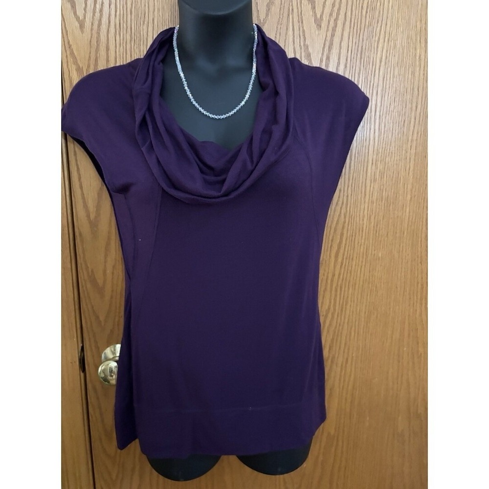 Reebok Deep Purple Cowl Neck Sleeveless  Top M